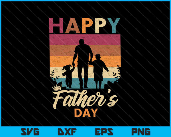 Divertido Feliz Día del Padre SVG PNG Cortando archivos imprimibles