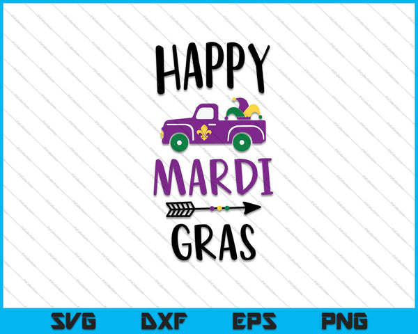 Happy Mardi Gras SVG PNG snijden afdrukbare bestanden 