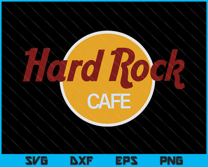 Hard Rock Cafe SVG PNG Cutting Printable Files