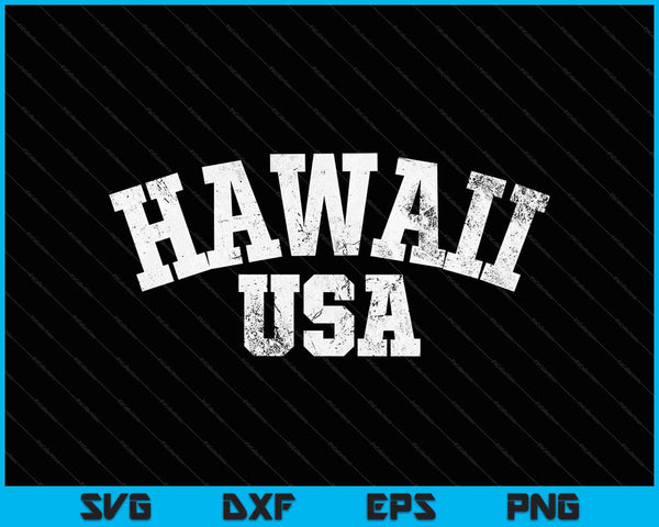 Hawaii College University Text Sports Design SVG PNG Cutting Printable Files