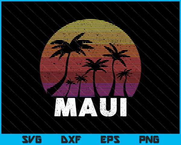 Hawaii Maui SVG PNG cortando archivos imprimibles