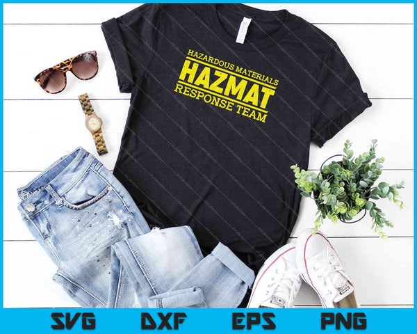 Hazmat Team grappig Halloween kostuum SVG PNG snijden afdrukbare bestanden - on a t-shirt