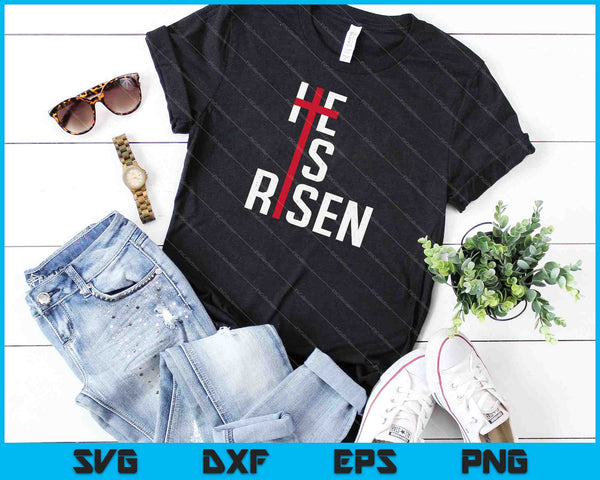 Hij is verrezen SVG PNG snijden afdrukbare bestanden - on a t-shirt