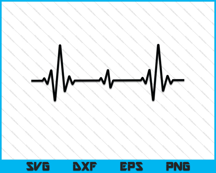 Heartbeat SVG PNG Cutting Printable Files