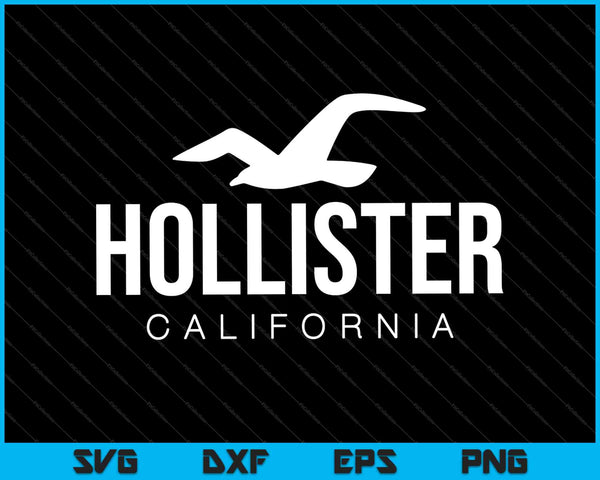 Hollister Californië SVG PNG snijden afdrukbare bestanden