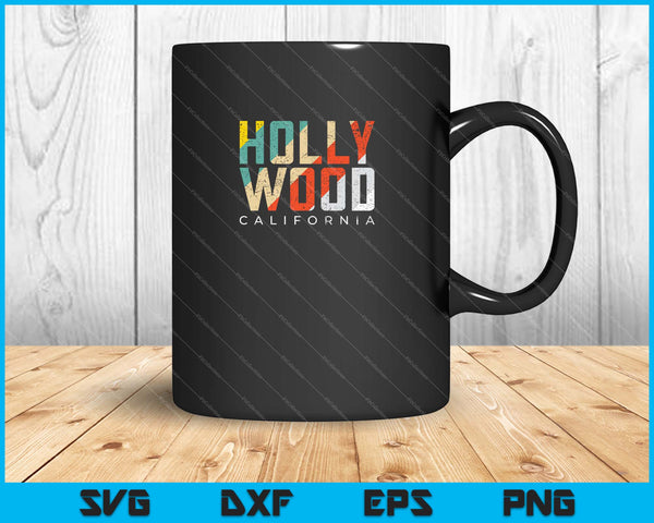 Hollywood California SVG PNG Cutting Printable Files