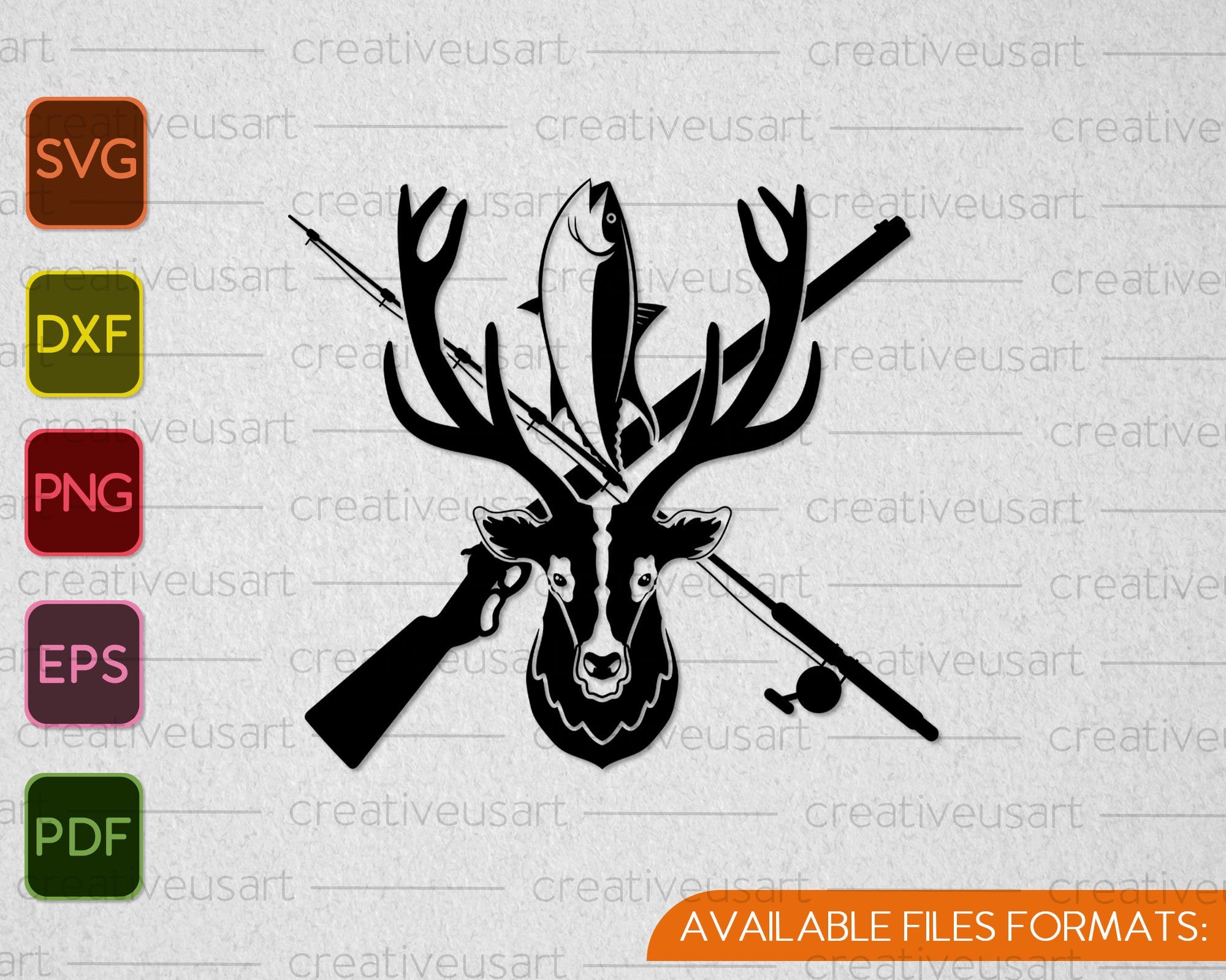 Hunting, Fishing, Hunting and Fishing Decals SVG PNG Files – creativeusarts