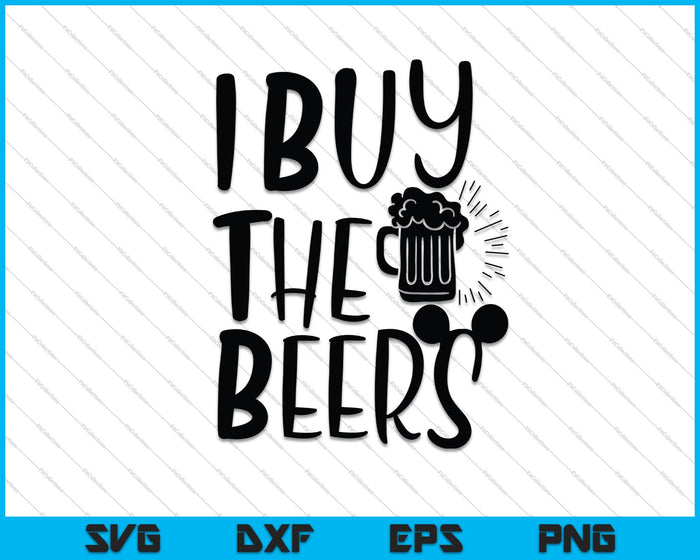 Compro las cervezas SVG PNG cortando archivos imprimibles
