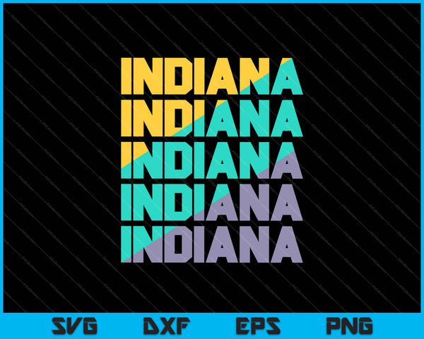 INDIANA SVG PNG Cutting Printable Files