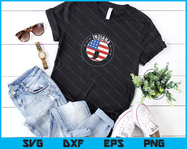 Indiana Estados Unidos América Patriota Usa Bandera Orgullo Nosotros Papá SVG PNG Archivos - on a t-shirt