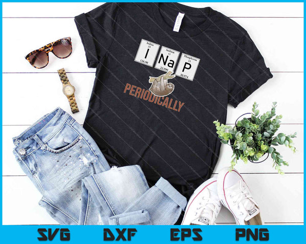 Tomo siesta periódicamente Sloth Lover Science SVG PNG Cortando archivos imprimibles - on a t-shirt