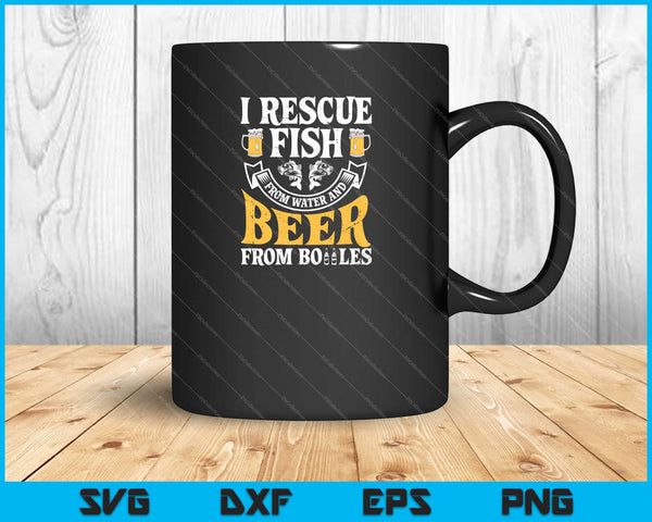 I Rescue Fish From Water beer Svg Cutting Printable Files