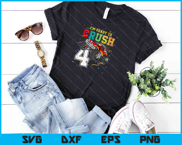 I’M READY TO CRUSH 4 SVG PNG Cutting Printable Files - on a t-shirt