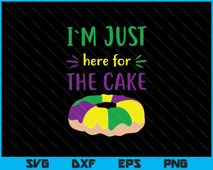 I'm Just Here for the Cake SVG PNG Cutting Printable Files