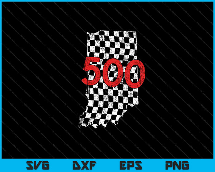 Indianapolis Indiana State 500 Race Car Svg Cutting Printable Files