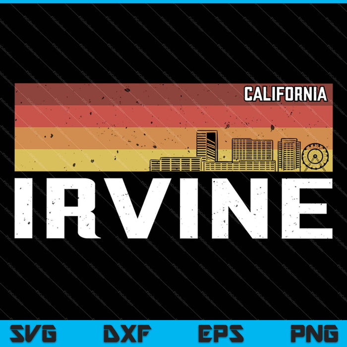 Irvine California SVG PNG cortando archivos imprimibles