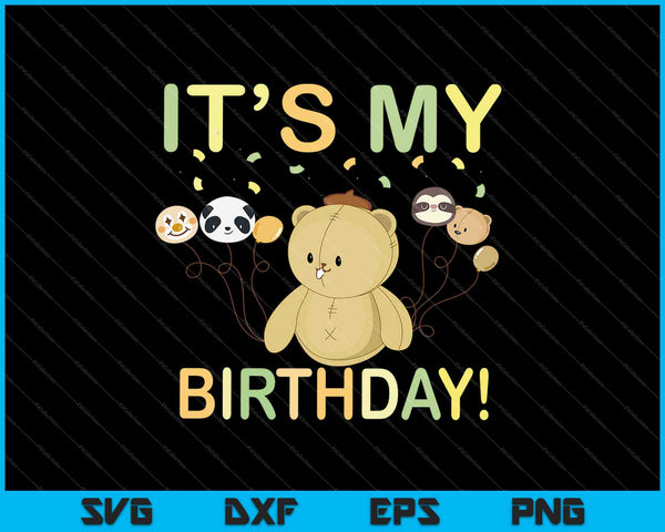 Funny Pompompurin Its My Birthday SVG PNG Cutting Printable Files