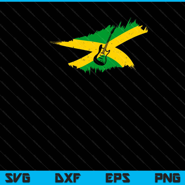 Bandera de Jamaica Orgullo jamaicano Música reggae Svg Cortar archivos imprimibles