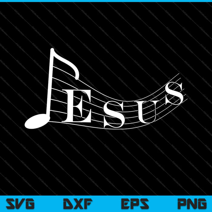 Jesus Music Lover SVG PNG Cutting Printable Files
