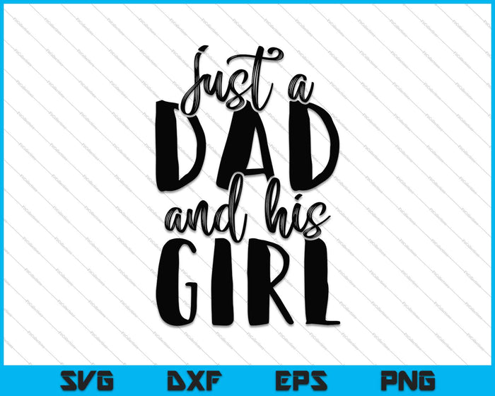 Gewoon een vader en zijn meisje SVG PNG snijden afdrukbare bestanden