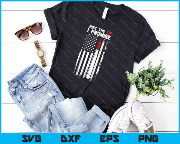 Gewoon de tip die ik beloof shirt veteraan Amerikaanse vlag SVG PNG snijden afdrukbare bestanden - on a t-shirt