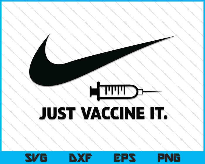 Gewoon vaccin IT SVG PNG snijden afdrukbare bestanden