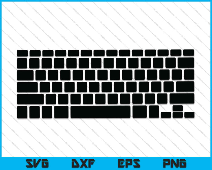 Keyboard SVG PNG Cutting Printable Files