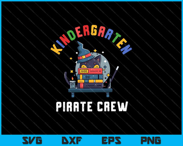 Kleuterschool Pirate Crew Halloween School Party Kostuum SVG PNG Snijden afdrukbare bestanden