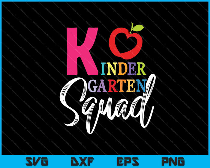 Kindergarten squad SVG PNG Cutting Printable Files