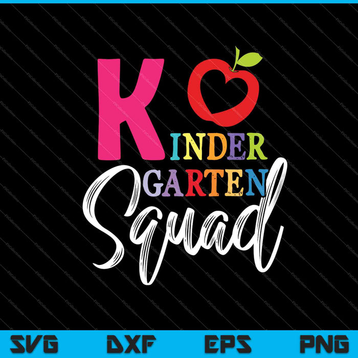 Kindergarten squad SVG PNG Cutting Printable Files