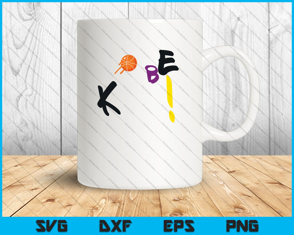 ¡Kobe! Bryant Basketball SVG PNG Cortar archivos imprimibles 