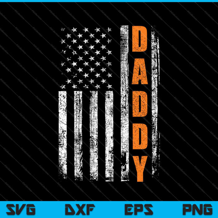 Kropsis Daddy American Flag Hombres SVG PNG Cortar archivos imprimibles