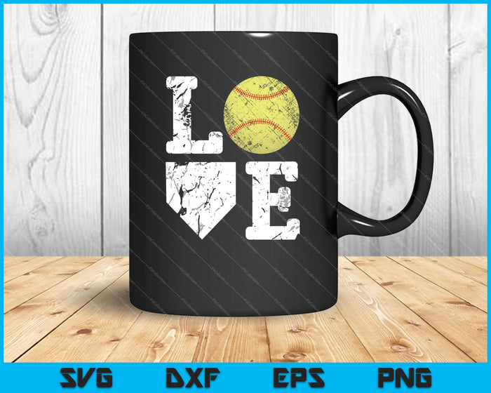 Béisbol Amor SVG PNG Cortar archivos imprimibles