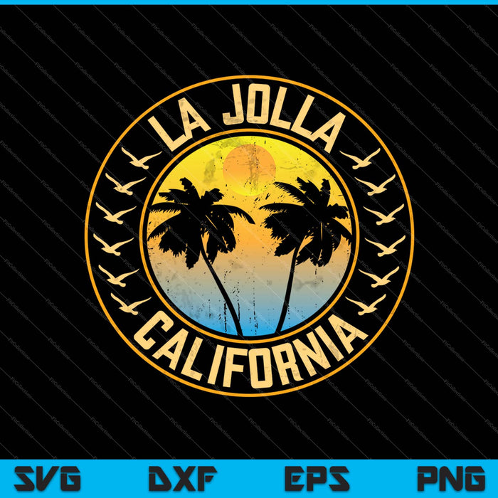 La jolla California SVG PNG Cutting Printable Files