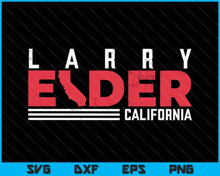 Larry Elder California USA SVG PNG snijden afdrukbare bestanden