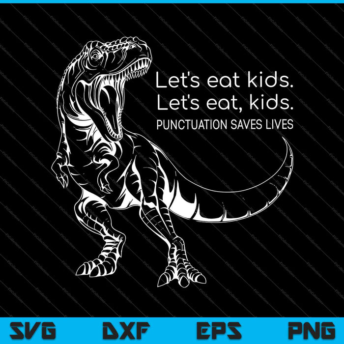 Comamos niños SVG PNG cortando archivos imprimibles
