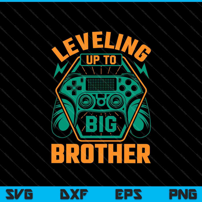 Nivellering tot Big Brother SVG PNG snijden afdrukbare bestanden