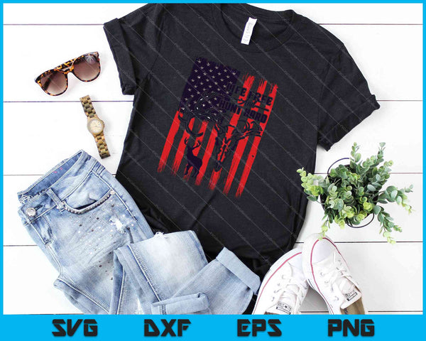 Leven vrij en Hunt Hard SVG PNG snijden afdrukbare bestanden - on a t-shirt