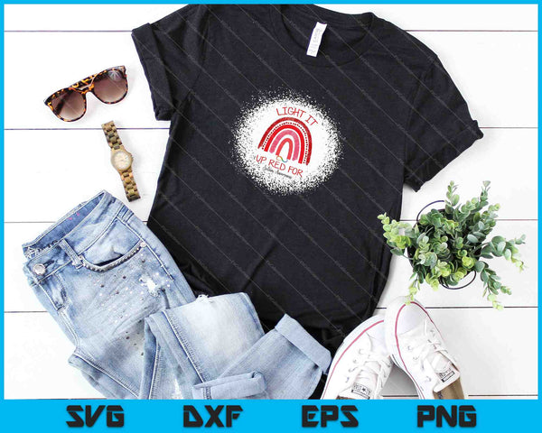 Licht het rood op voor autisme bewustzijn SVG PNG snijden afdrukbare bestanden - on a t-shirt