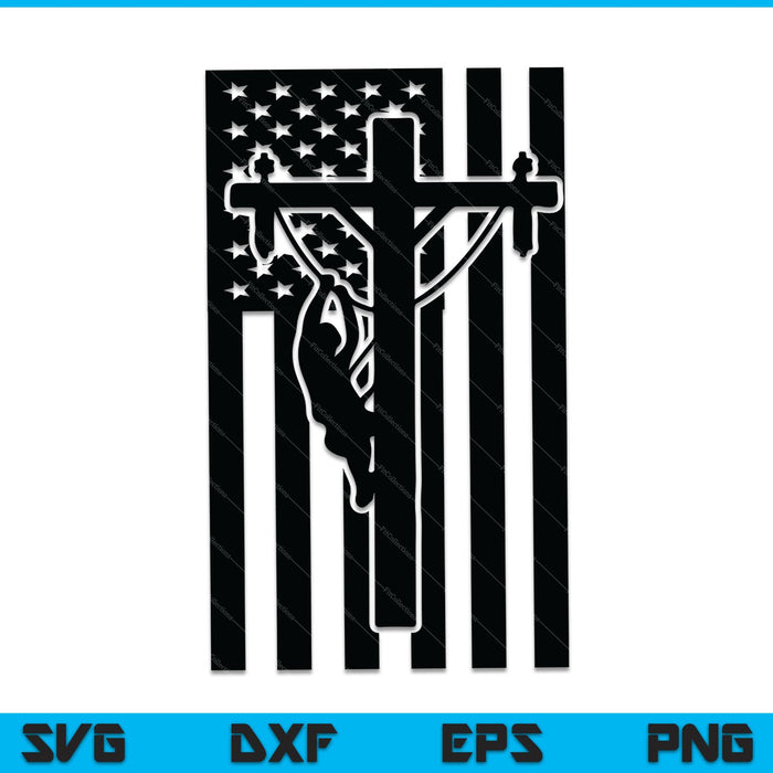 Lineman Bandera Americana SVG PNG Cortando Archivos Imprimibles