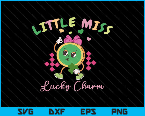 Little Miss Lucky Charm SVG PNG cortando archivos imprimibles