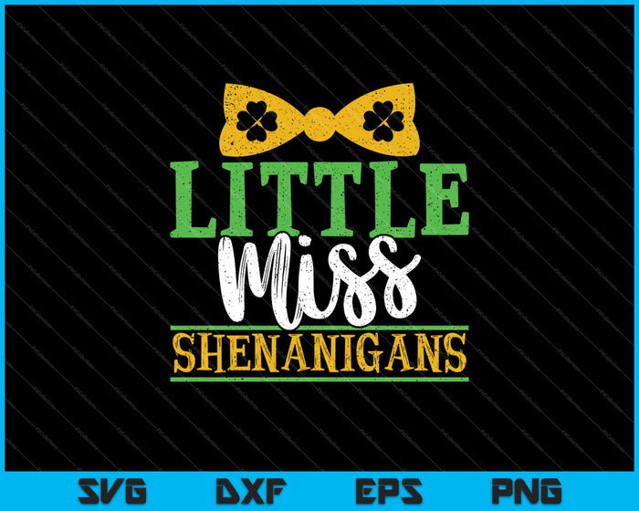 Little Miss Shenanigans SVG PNG Cutting Printable Files