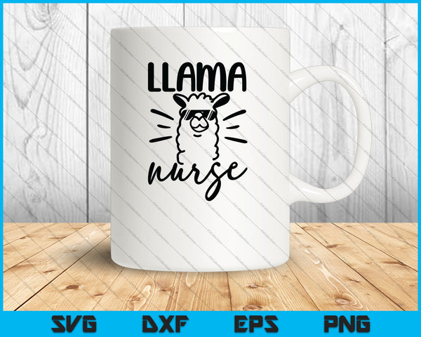 Llama Nurse SVG PNG Cutting Printable Files