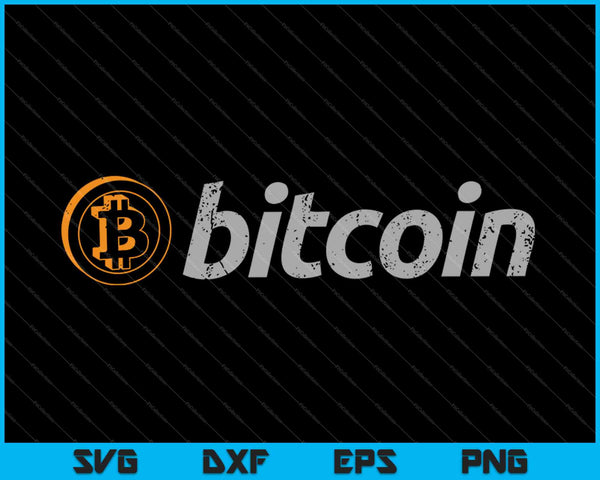 Mira el logotipo de Bitcoin SVG PNG cortando archivos imprimibles