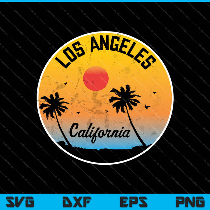 Los Angeles California Aesthetic SVG PNG Cutting Printable Files