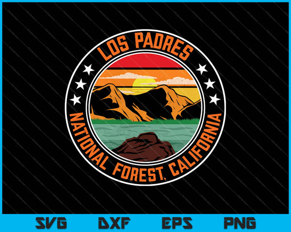 Los Padres National Forest Californië SVG PNG snijden afdrukbare bestanden