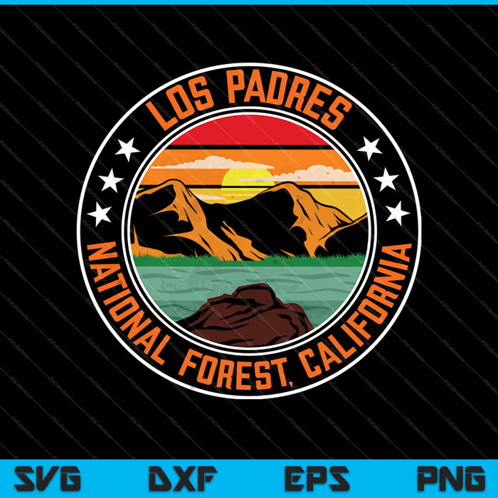 Bosque Nacional Los Padres California SVG PNG Cortar archivos imprimibles