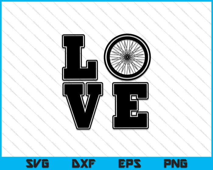 Bicycle Love SVG PNG Cutting Printable Files