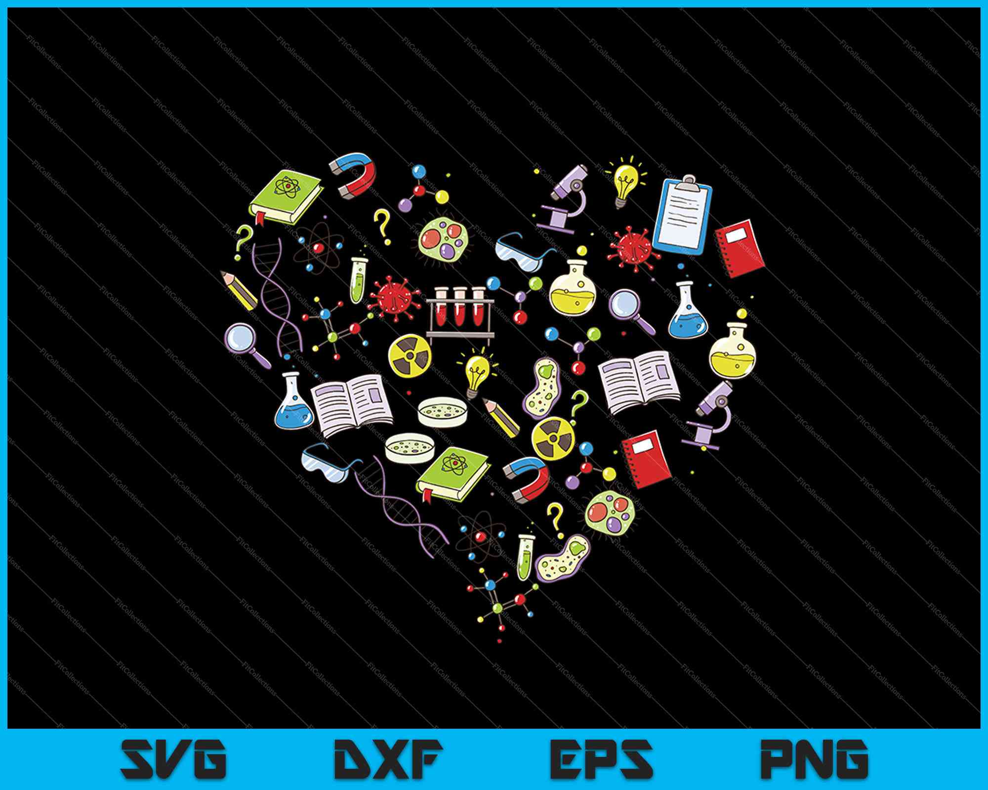 Science Heart Work Icon Love Science Teacher I Heart Science SVG PNG Files – creativeusarts