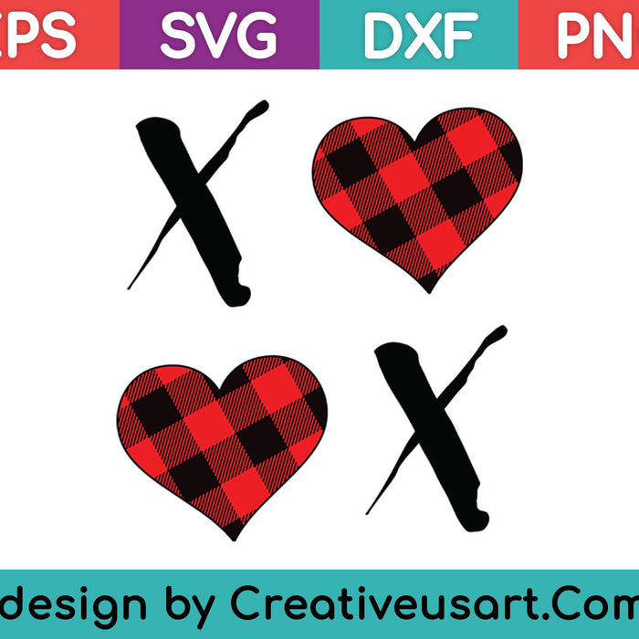Love xoxo SVG PNG Cutting Printable Files